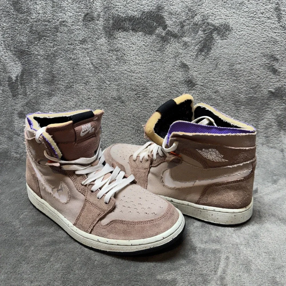 Air Jordan 1 Zoom Air‎ Comfort High Fossil Stone Size 10 Men's Basketball